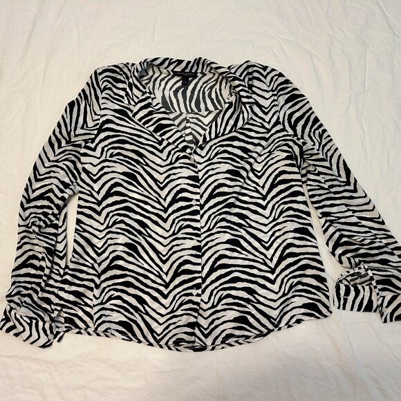 Banana Republic Zebra-Print Blouse - Picture 3 of 6